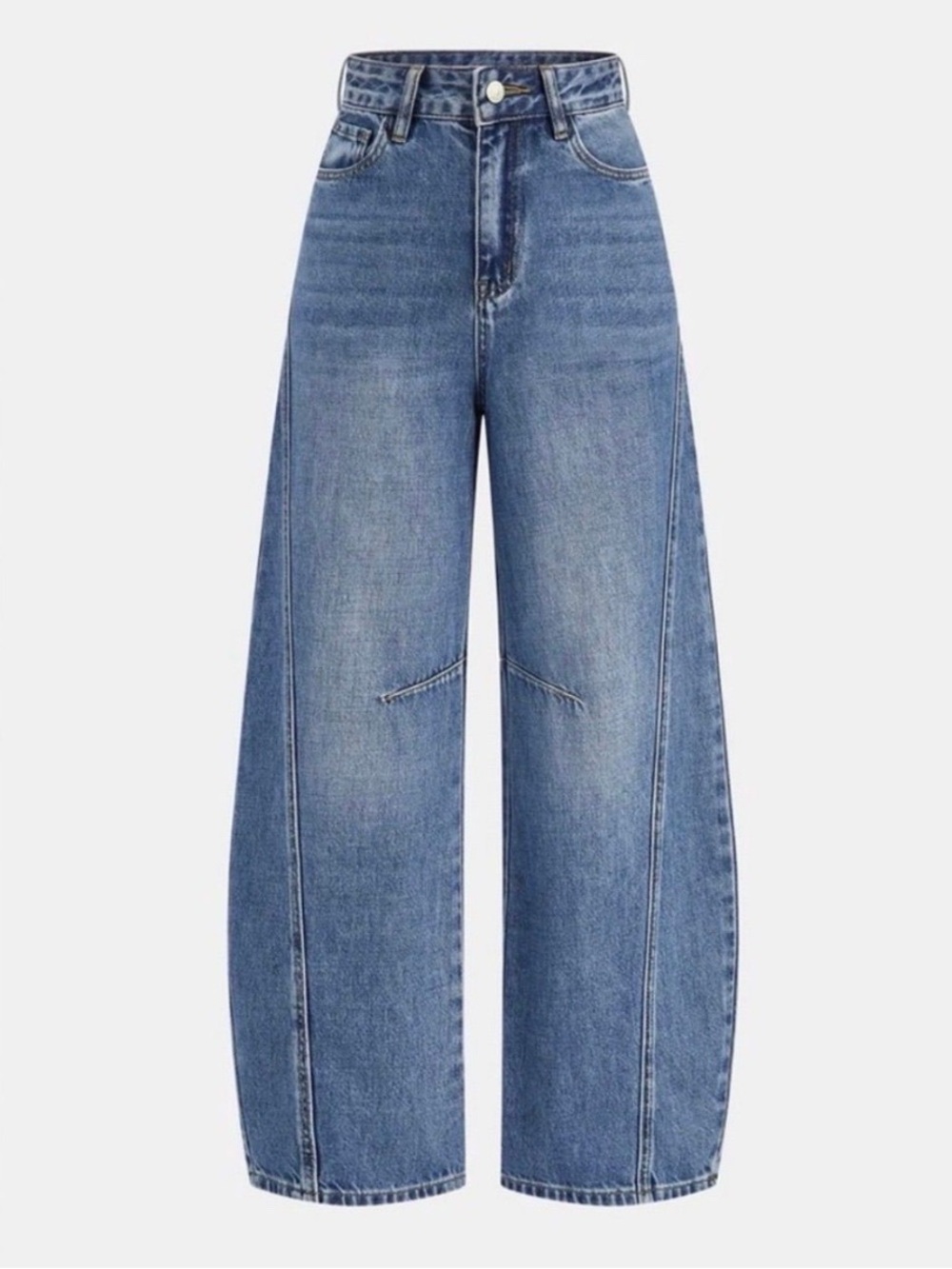 Commense High-waisted Barrel Jeans- New w/out tags!